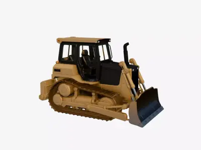Bulldozer Construction Vehicle 3D Model Heavy Machinery 01 3D model