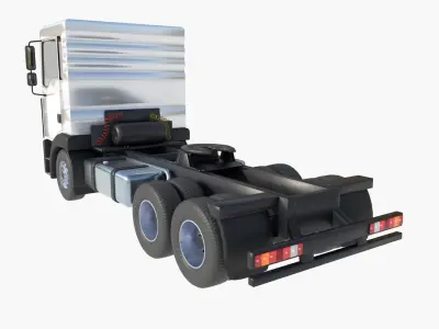 3-axle truck tractor 3D model purchase