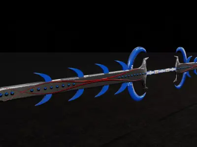 Moon Spear Low-poly 3D model
