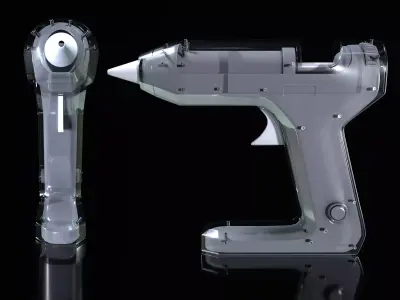 Glue gun Low-poly 3D model