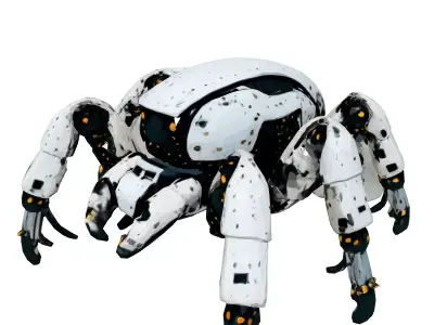 SciFi Spider Robot Mech Rigged Low-poly 3D model