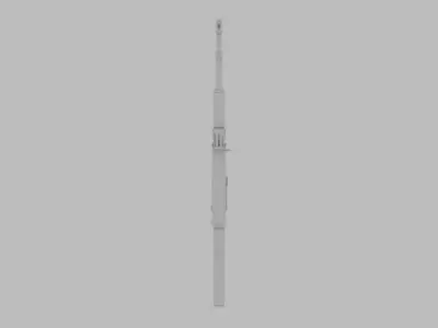 AK 47 rifle gun low poly  Free low-poly 3D model