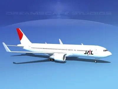 Boeing 767-300 Japan Airlines 2 3D model