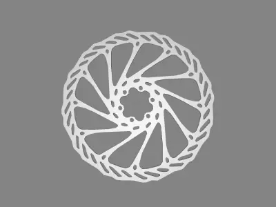 3D Bike rotor brake 203mm 3D model