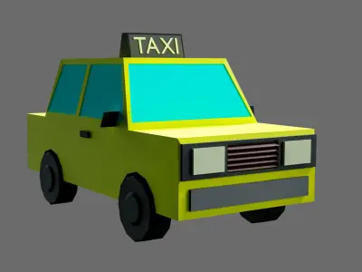 low poly cars Free low-poly 3D model
