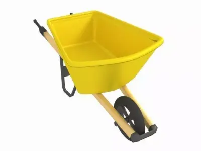 Wheelbarrow Cart 3D model