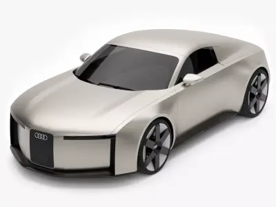 Audi Concept C Low-poly 3D model