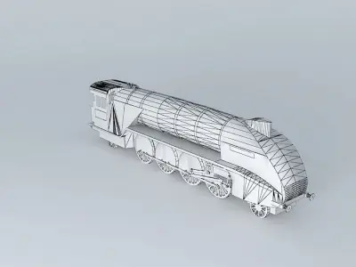 Eco Rail Track LNER 2004 Dummy Streamline Free 3D model