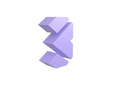 Sci-Fi Number 3 v1 003 Low-poly 3D model