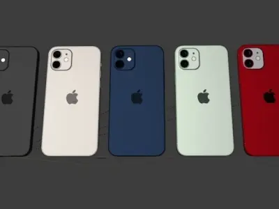 Iphone 12 Modeling  Rendering 5color 3D model