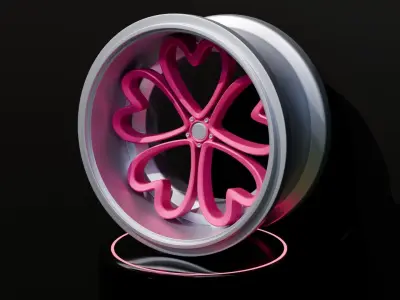Sports wheel rim 3D model