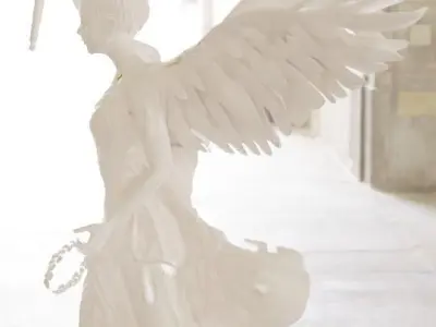 Rebuilt Samothrace victory Nike 3D model