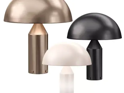  Oluce Atollo table lamp Low-poly 3D model