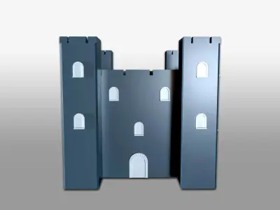 Castle - Cartoon Castle - Cartoonish Castle Free 3D model