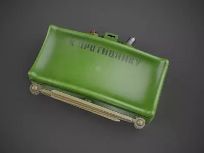 MON-50 Directional Anti Personnel Mine Low-poly 3D model