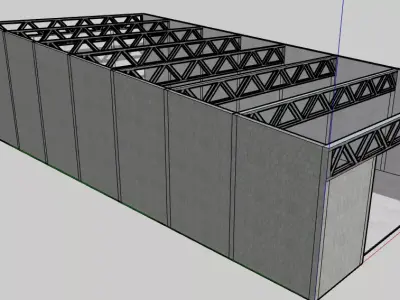 Industrial Shed 3D 3D print model purchase