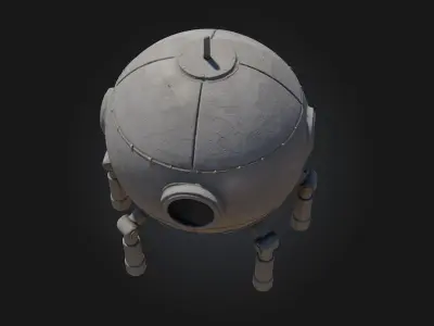 Galactic Pod  Compact Power for Cosmic Missions 3D model