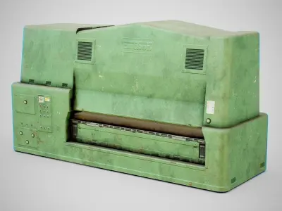 Sanding Machine - Anthon 02 Dirty Low-poly 3D model