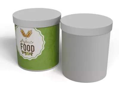 Flexible Plastic can 3D model