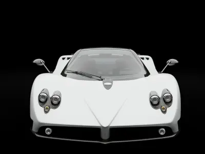 Pagani zonda realistic rendering modeling 3D model