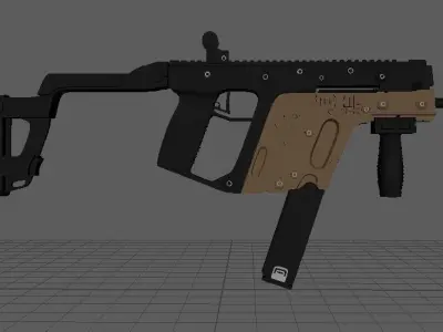 Vector taser gun 3D model