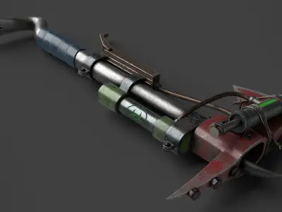 Modifiable Strike Weapon 20 Low-poly 3D model