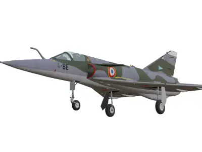 Dassault Mirage III NG Low-poly 3D model purchase