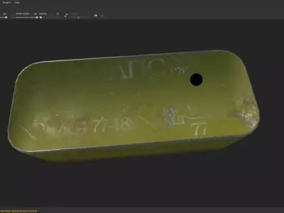 Ammo zinc Low-poly 3D model