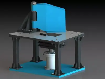 Hydraulic Packing Machine 3D model