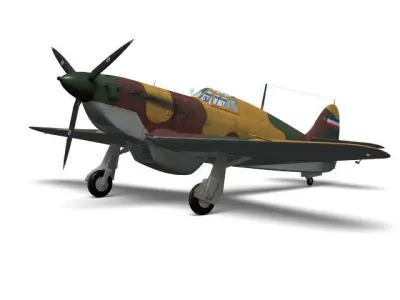 Rogozarski Ikarus IK-3  3D model