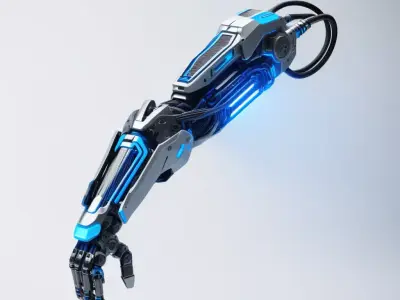 Futuristic Cybernetic Arm 3D model