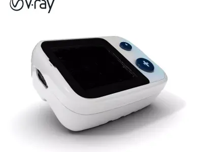 Compact Heart Monitor Model Pack Low-poly 3D model