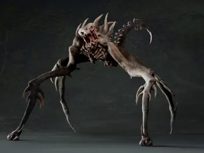 Spider alien 3D model