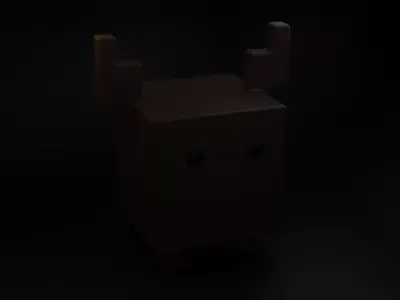 Reindeer cube 3D model