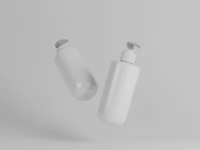 Pump Body Lotion bottle 3D model