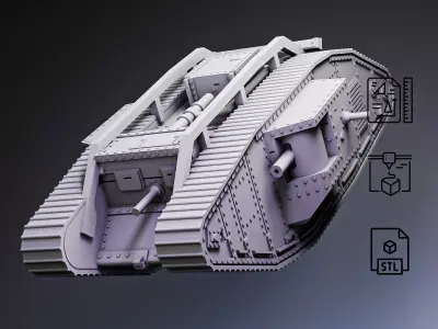 Mark IV Heavy Tank RoZ 3D print model