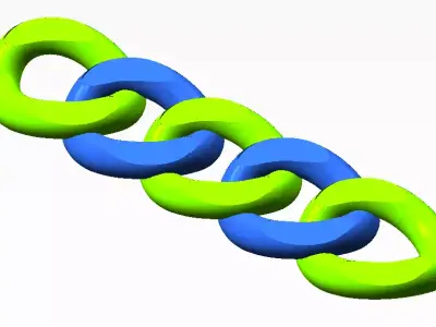 CHAIN2-ZINCIR2 chain of links 3D model