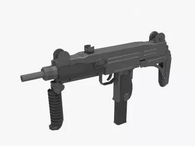 IMI uzi Low-poly Low-poly 3D model