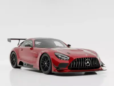 Mercedes-AMG GT3 Race Car Modified Low-poly 3D model
