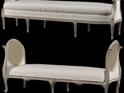 english bench 3D model
