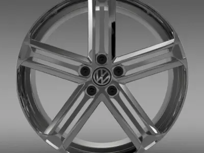 VW Beetle R Concept rim 3D model