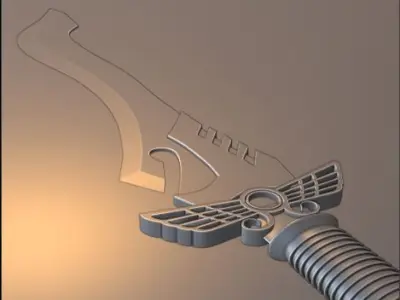 King Sword 3D model