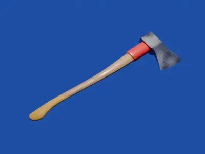  axe for games Low-poly 3D model