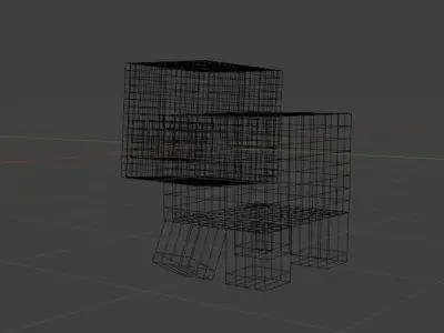 Minecraft Pig Low Poly Free low-poly 3D model