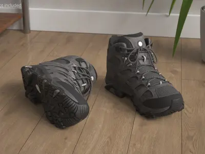 Hiking Boots Mid Cut Waterproof Gray 