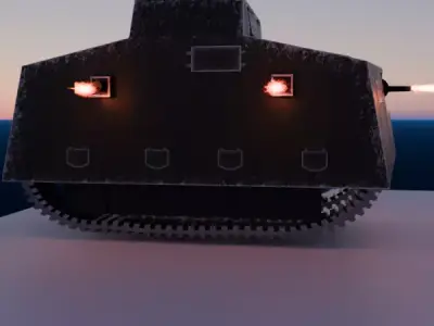 Tanks Low-poly 3D model