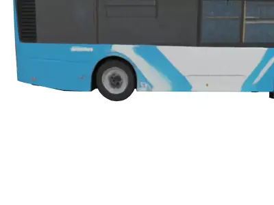 Low Poly Ultimate Bus 3D Model Low-poly 3D model