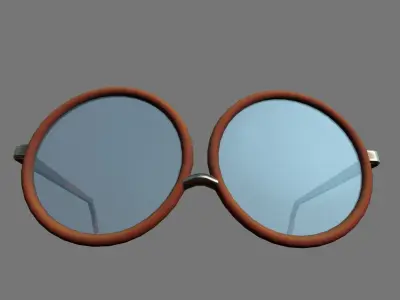 Glasses sunglasses Low-poly 3D model
