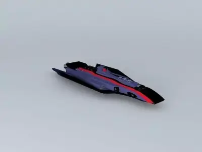 XB447 SALOMON Space battleship Modular class Free 3D model