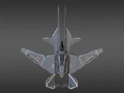 Fighter Jet 3D model 2